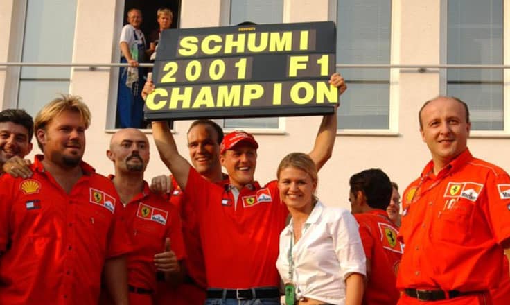 Michael Schumacher avec Ferrari (Formule 1 2001)