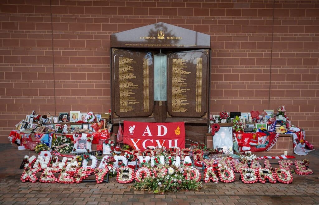 Mémorial de guerre, Massacre de Hillsborough