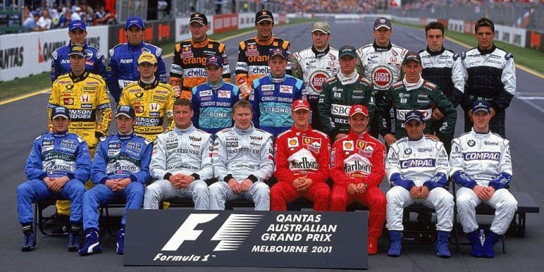 Pilotes de Formule 1 en 2001