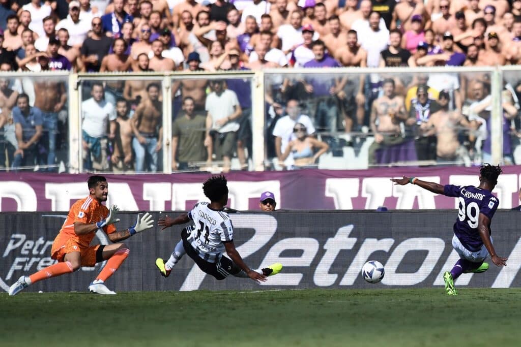But de Kouamé, Fiorentina - Juventus
